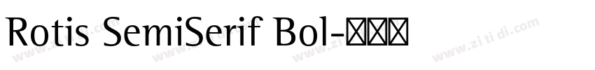 Rotis SemiSerif Bol字体转换